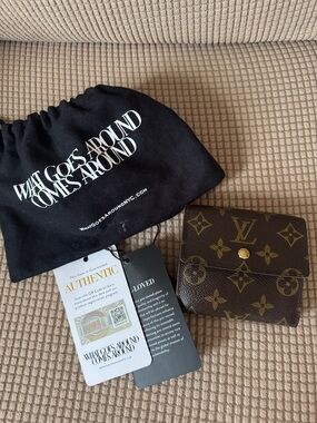 Louis Vuitton Monogram Snap Wallet in Brown and Gold